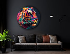 Wallity Cuadro decorativo de vidrio templado Multicolor (80 x 80 cm)